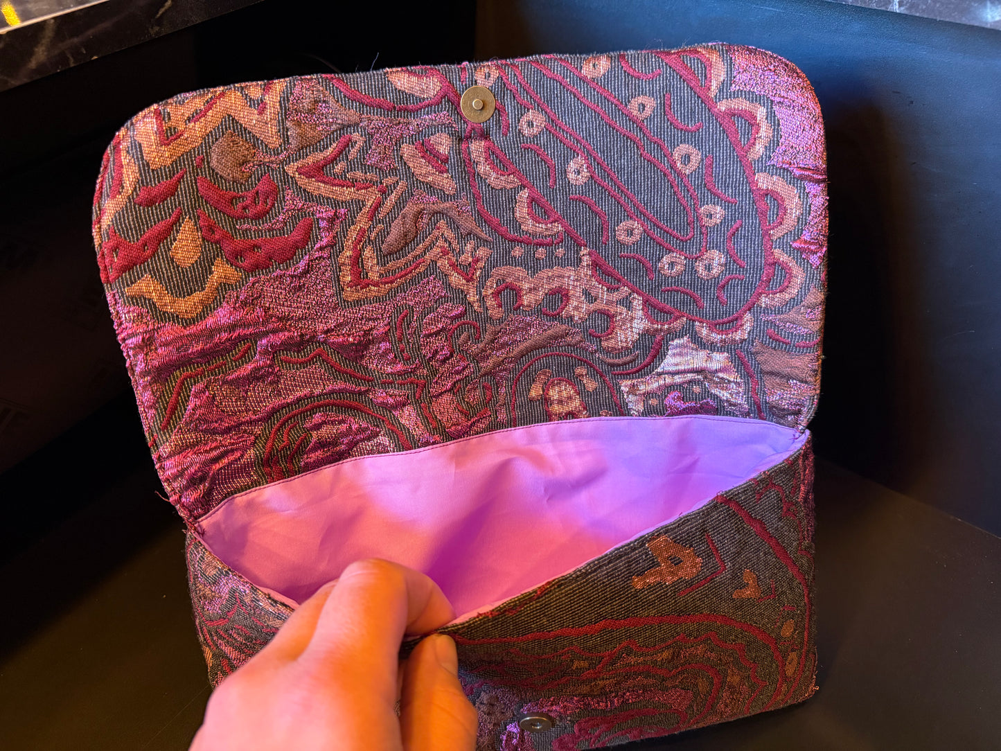 Pochette Jacquard Butterfly – Festive Collection | JLAdore Couture