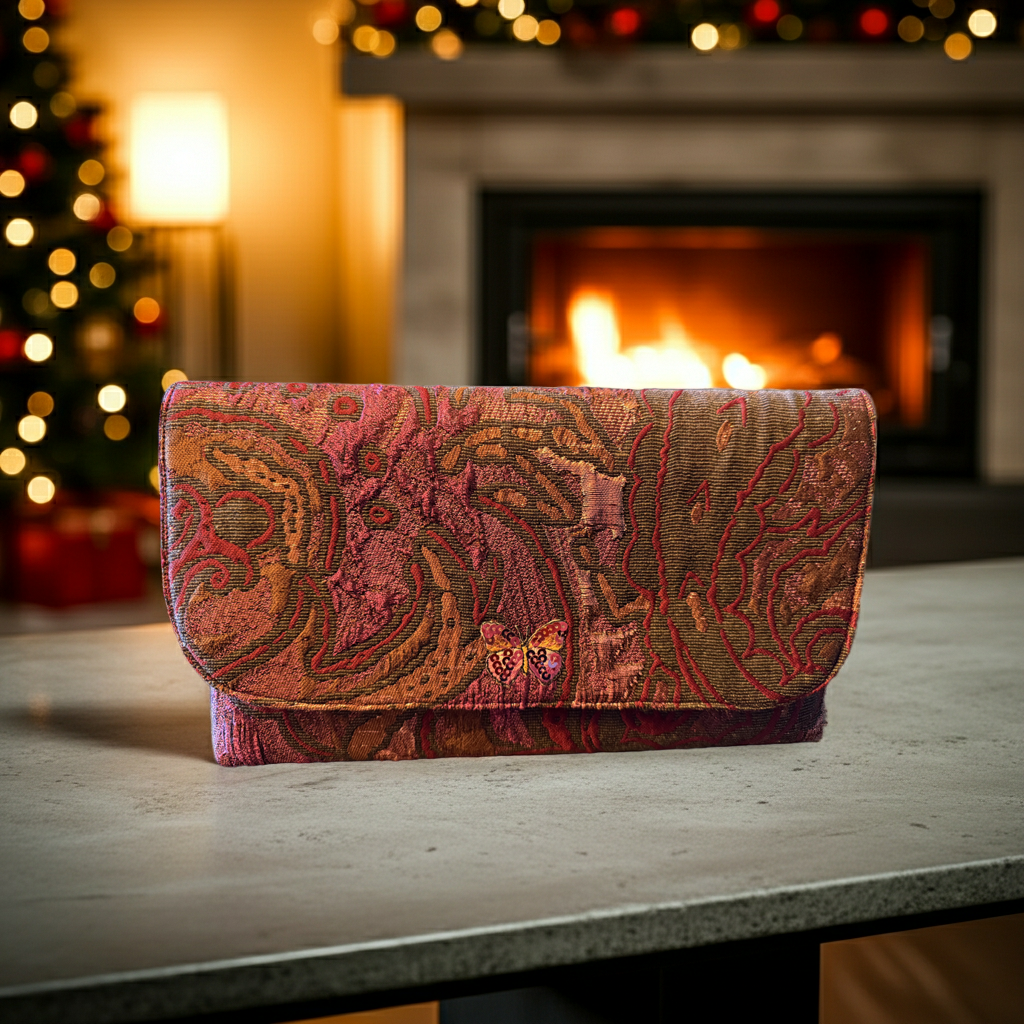 Pochette Jacquard Butterfly – Festive Collection | JLAdore Couture